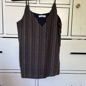 Striped Sleeveless Top by Socialite Sz S